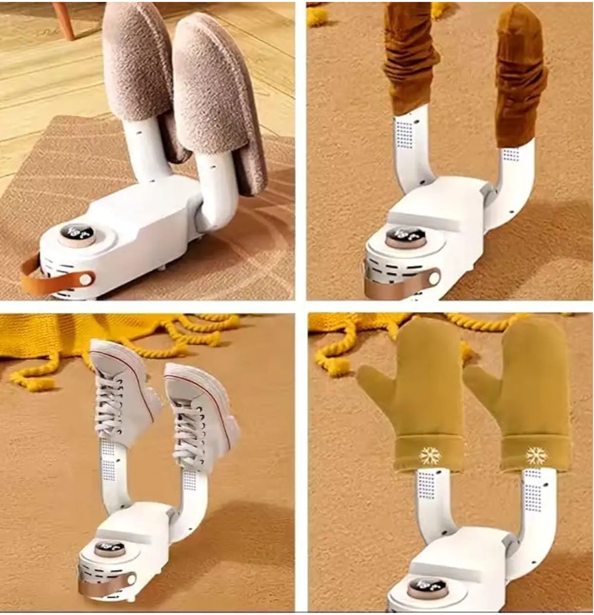 Folding Electric Boot Sneaker Dryer with Adjustable Timer, Portable Shoe Warmer, Fast Drying for Wet Shoes, Best Gift for Athletic Use