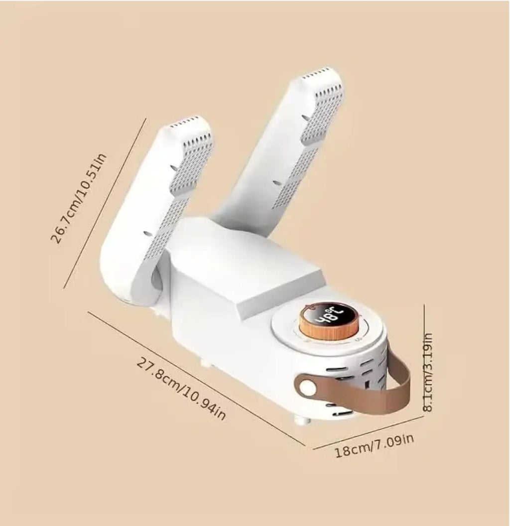 Folding Electric Boot Sneaker Dryer with Adjustable Timer, Portable Shoe Warmer, Fast Drying for Wet Shoes, Best Gift for Athletic Use