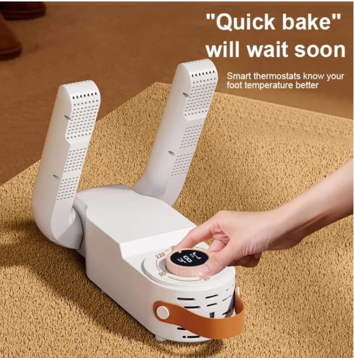 Folding Electric Boot Sneaker Dryer with Adjustable Timer, Portable Shoe Warmer, Fast Drying for Wet Shoes, Best Gift for Athletic Use