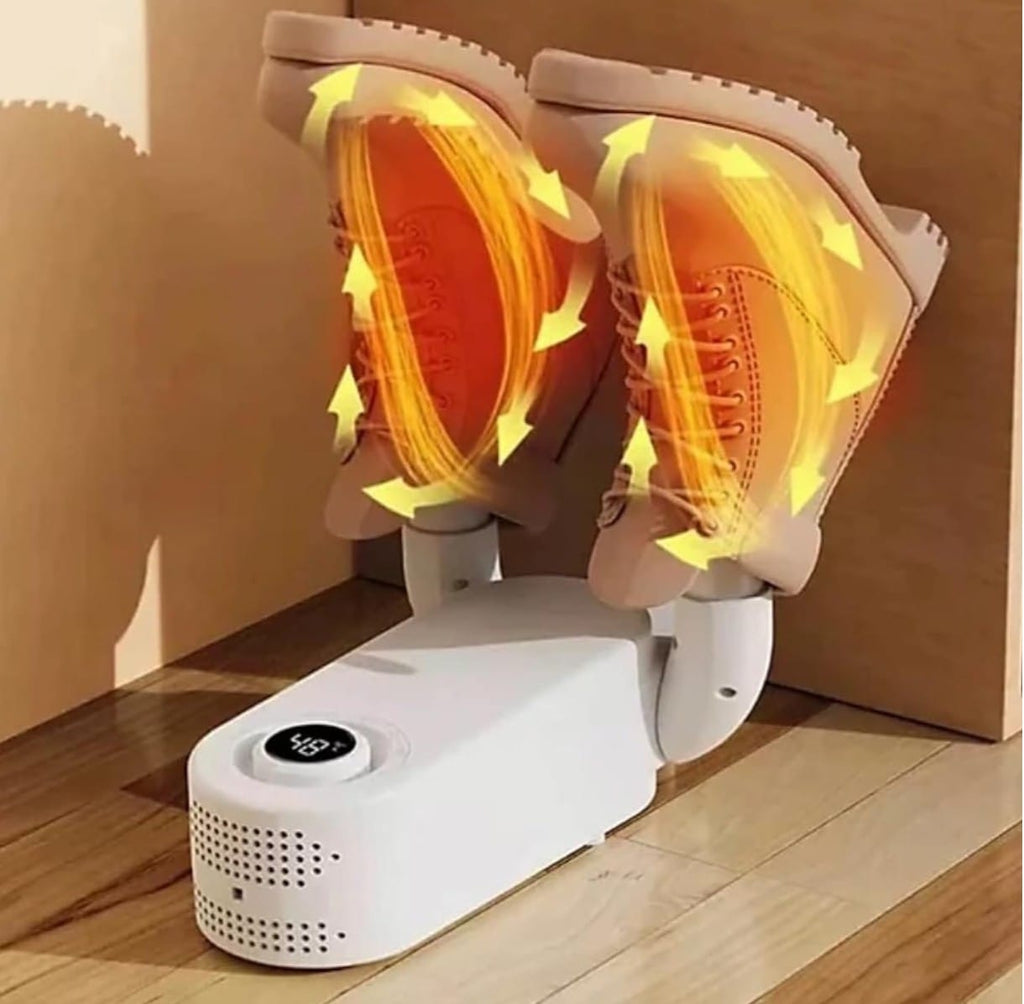 Folding Electric Boot Sneaker Dryer with Adjustable Timer, Portable Shoe Warmer, Fast Drying for Wet Shoes, Best Gift for Athletic Use