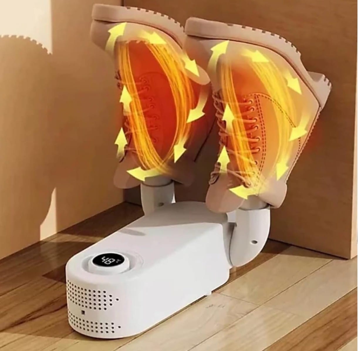 Folding Electric Boot Sneaker Dryer with Adjustable Timer, Portable Shoe Warmer, Fast Drying for Wet Shoes, Best Gift for Athletic Use